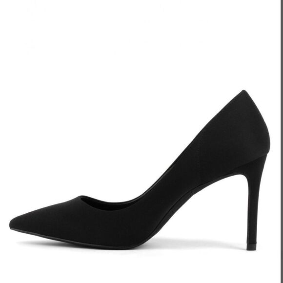 Jeffrey Campbell Womens 9 Black Pointed Toe Classic Pumps Heels Shoes - Picture 1 of 9